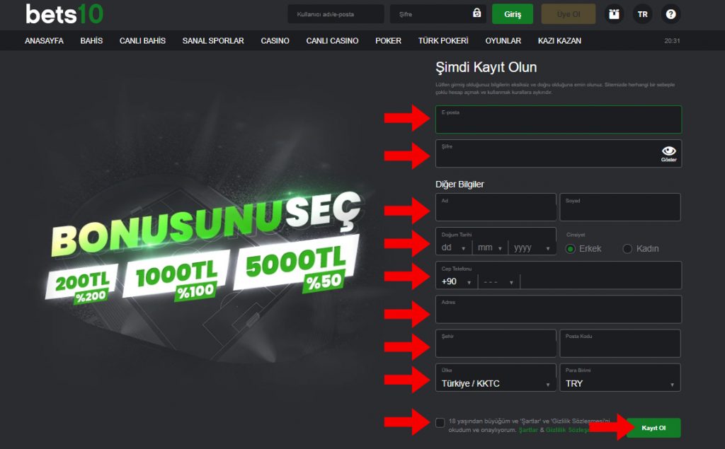 Bets10 Destek | Bets10 Mobile Giriş 2020